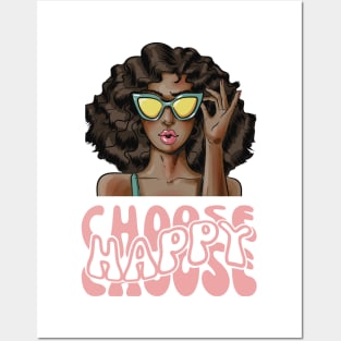 Choose Happy Posters and Art